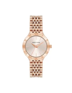 Store Anne Klein Iconic Round Roman Numeral Bezel Watch