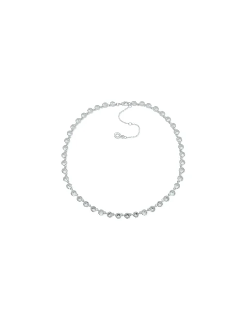 Online Anne Klein 16IN Silver CZ Collar Necklace