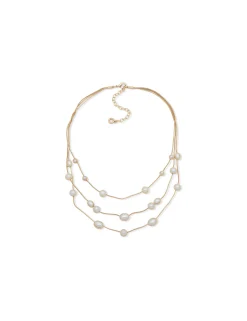 Online Anne Klein 16IN Stone Statement Multirow Necklace