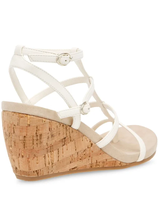 Fashion Anne Klein Isiah Wedge Sandal- Sale Ivory