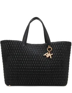 Fashion Anne Klein Large Ew Ruched Tote W/ Detachable Crossbody Strap Black