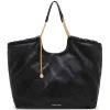 Best Anne Klein Large Stitched Quilted Tote With Chain Strap