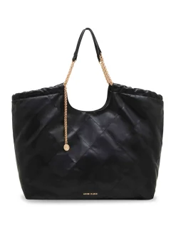 Best Anne Klein Large Stitched Quilted Tote With Chain Strap