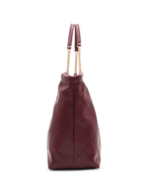 Online Anne Klein Large Stitched Quilted Tote With Chain Strap