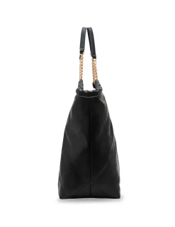 Best Anne Klein Large Stitched Quilted Tote With Chain Strap