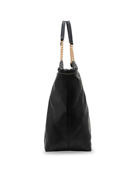 Best Anne Klein Large Stitched Quilted Tote With Chain Strap
