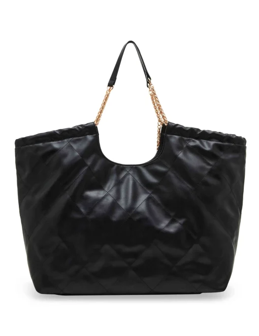 Best Anne Klein Large Stitched Quilted Tote With Chain Strap