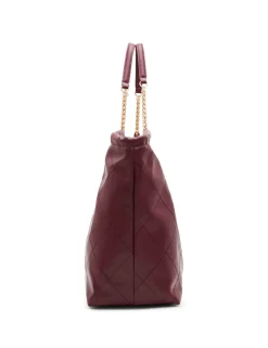 Best Anne Klein Large Stitched Quilted Tote With Chain Strap