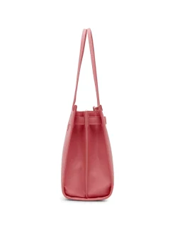 New Anne Klein Large Structured Tote With Luggage Tag Ocean Coral