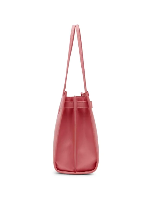 New Anne Klein Large Structured Tote With Luggage Tag Ocean Coral