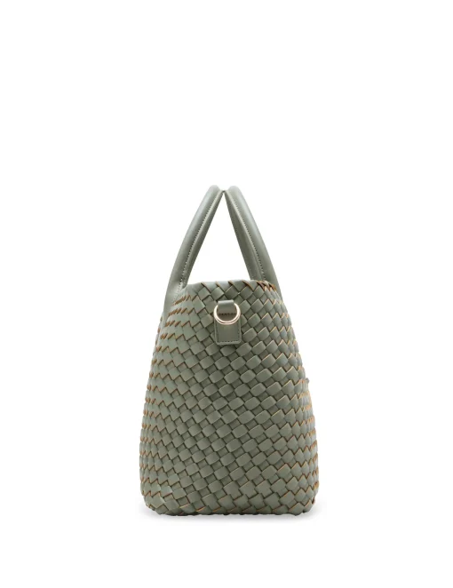 Best Anne Klein Large Woven Tote With Detachable Pouch