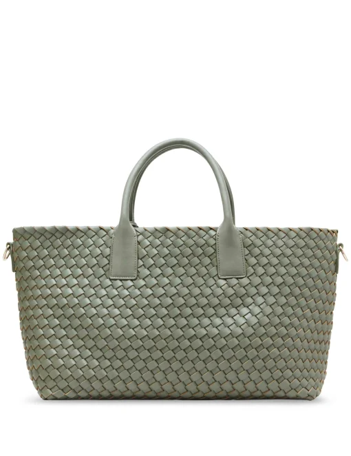 Best Anne Klein Large Woven Tote With Detachable Pouch