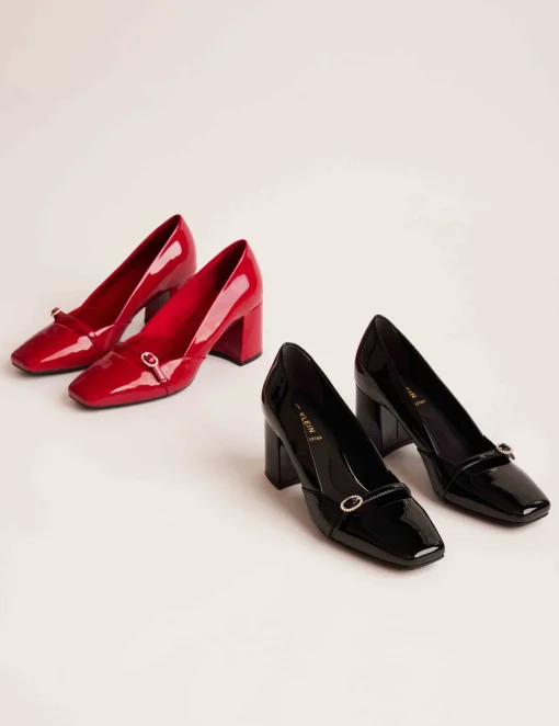 Shop Anne Klein Lexington Tailored Pump Black Patent