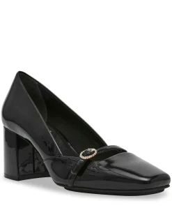 Shop Anne Klein Lexington Tailored Pump Black Patent