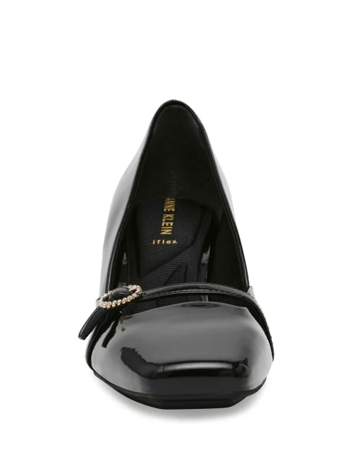 Shop Anne Klein Lexington Tailored Pump Black Patent