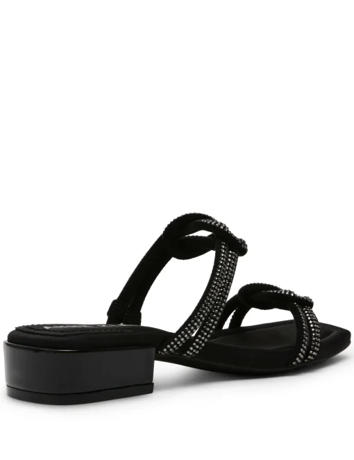 Fashion Anne Klein Liza Sandal Black Crystal