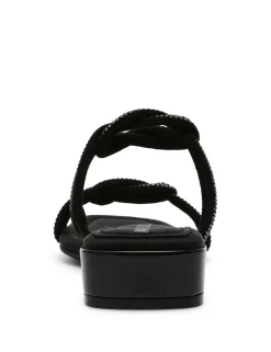 Fashion Anne Klein Liza Sandal Black Crystal