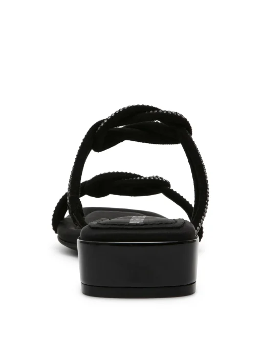 Fashion Anne Klein Liza Sandal Black Crystal