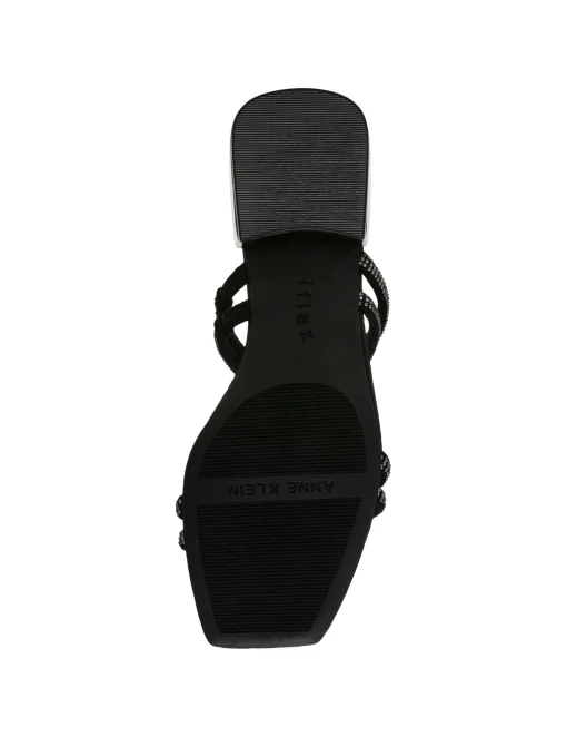 Fashion Anne Klein Liza Sandal Black Crystal