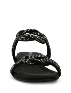 Fashion Anne Klein Liza Sandal Black Crystal