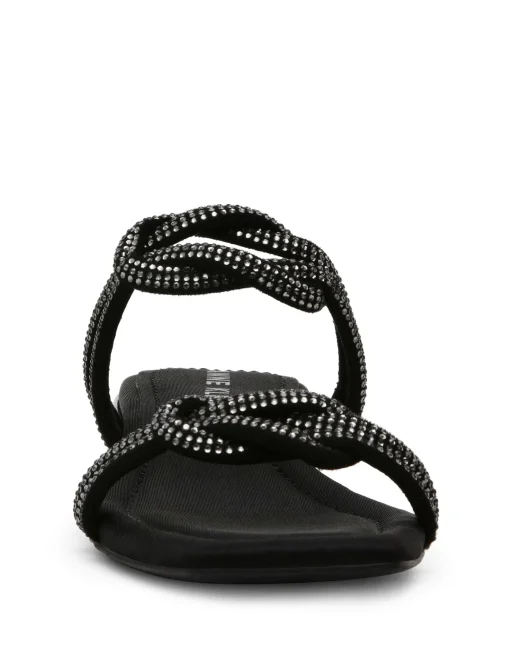 Fashion Anne Klein Liza Sandal Black Crystal