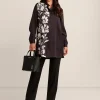 Sale Anne Klein Long Sleeve Popover Tunic Blouse Anne Black Multi