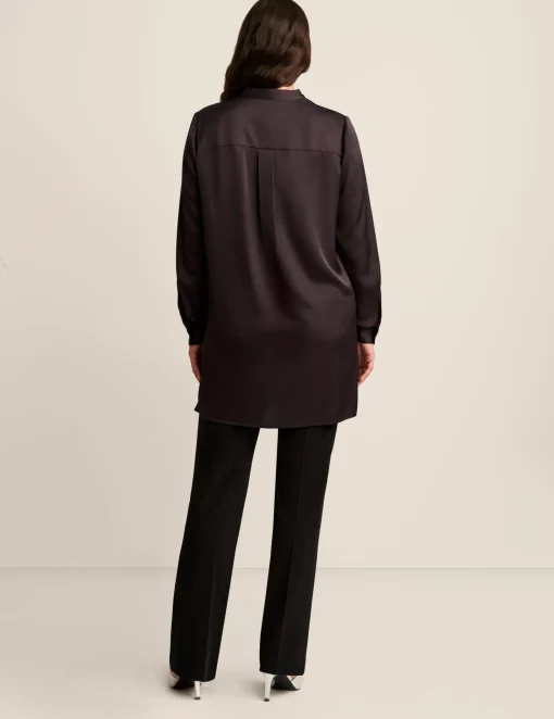 Sale Anne Klein Long Sleeve Popover Tunic Blouse Anne Black Multi