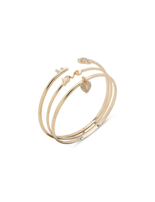 Cheap Anne Klein Love&Heart Bangle Set