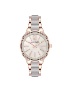 Shop Anne Klein Marbleized Acetate Bracelet Watch