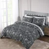 New Anne Klein Marlo Comforter Set Black/White