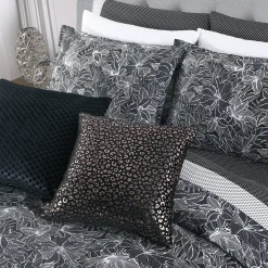 New Anne Klein Marlo Comforter Set Black/White