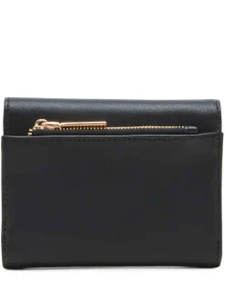 New Anne Klein Medium Flap Wallet With Enamel Turn Lock