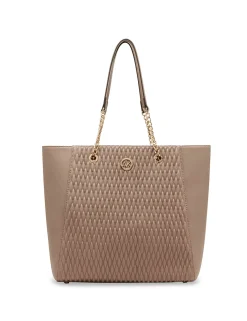 Best Anne Klein Medium Ruched Tote With Chain Straps
