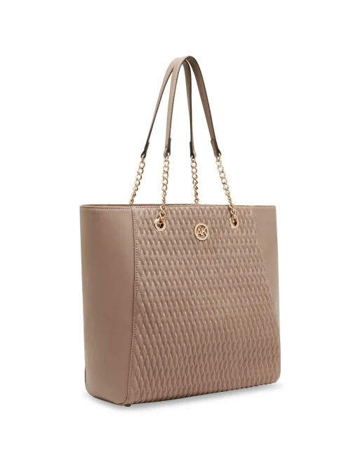 Best Anne Klein Medium Ruched Tote With Chain Straps