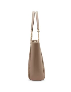Best Anne Klein Medium Ruched Tote With Chain Straps