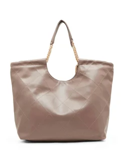 Discount Anne Klein Medium Stitched Quilted Tote With Chain Strap