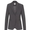 Best Anne Klein Melange Single Button Jacket Zinc