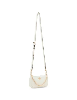 Fashion Anne Klein Mini Ruched Crossbody With Chain Swag