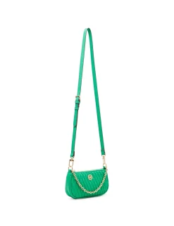 Hot Anne Klein Mini Ruched Crossbody With Chain Swag
