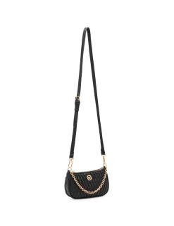 Outlet Anne Klein Mini Ruched Crossbody With Chain Swag