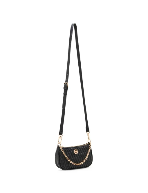 Outlet Anne Klein Mini Ruched Crossbody With Chain Swag