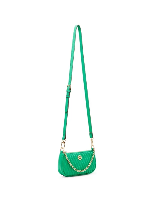 Outlet Anne Klein Mini Ruched Crossbody With Chain Swag
