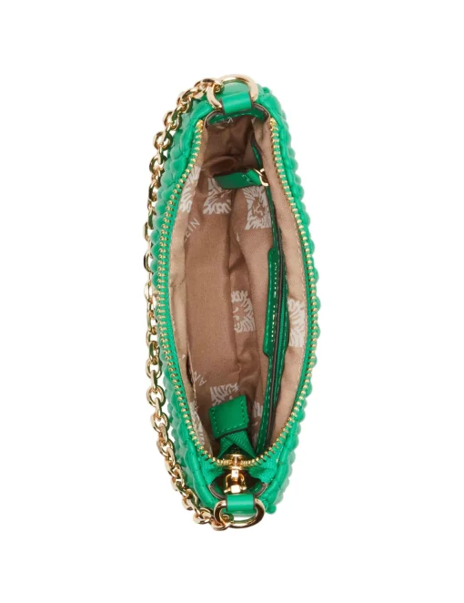 Outlet Anne Klein Mini Ruched Crossbody With Chain Swag