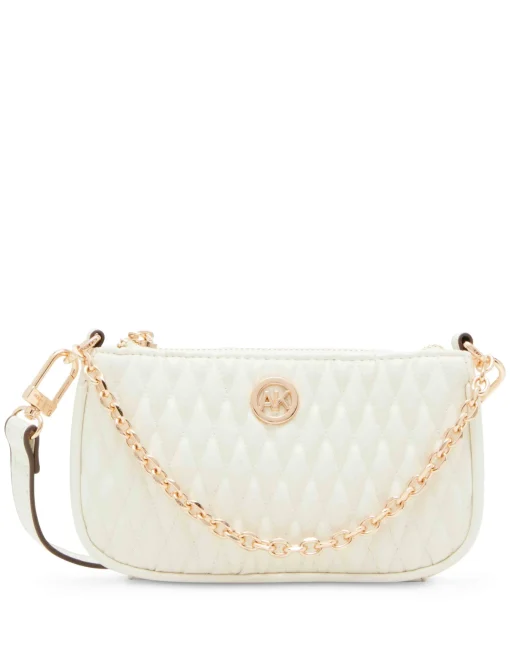 Outlet Anne Klein Mini Ruched Crossbody With Chain Swag