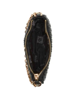 Hot Anne Klein Mini Ruched Crossbody With Chain Swag