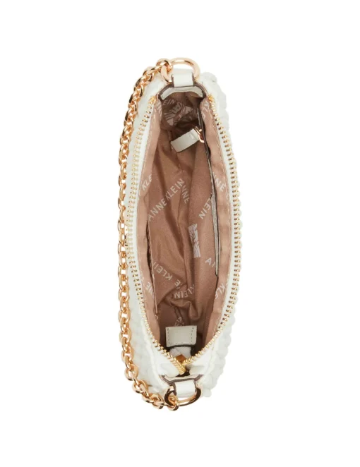 Outlet Anne Klein Mini Ruched Crossbody With Chain Swag