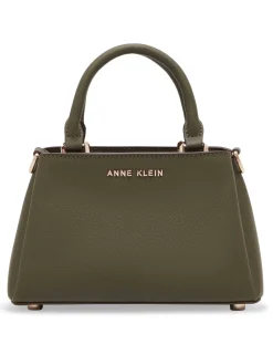 Best Anne Klein Mini Triple Compartment Crossbody Olive