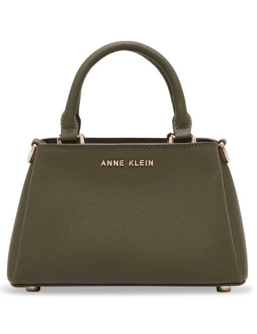 Best Anne Klein Mini Triple Compartment Crossbody Olive