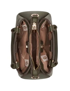 Best Anne Klein Mini Triple Compartment Crossbody Olive