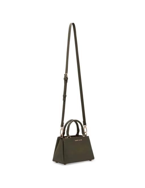 Best Anne Klein Mini Triple Compartment Crossbody Olive